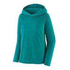 PATAGONIA WOMEN'S CAPILENE COOL DAILY HOODY LIGHT BOREALIS GREEN SMALL